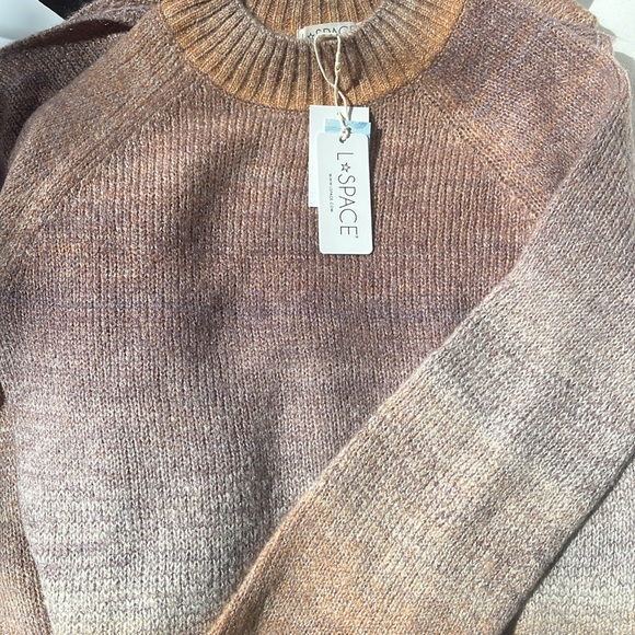 LSPACE MONROE BELL LONG SLEEVE MAXI SWEATER DRESS SIZE S SIDE SLIT CREW NECK NWT - Picture 9 of 9